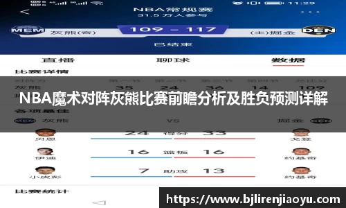 NBA魔术对阵灰熊比赛前瞻分析及胜负预测详解
